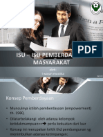 Isu-Isu Pemberdayaan Masyarakat (DOSEN)