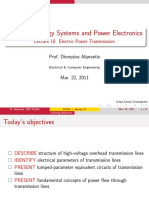 EE303 - Energy Systems and Power Electronics: Lecture 18. Electric Power Transmission