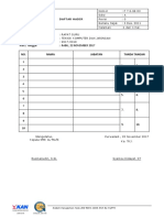 Daftar Hadir Rapat TKJ