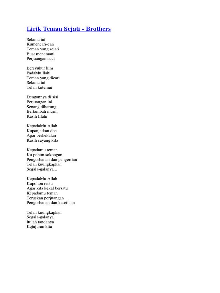 Lirik Nasyid Popular