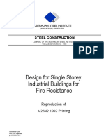 Design of Single Storey Industrial Buildings For Fire Resistance