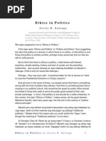 Download Ethics in Politics by Steve B Salonga SN36550882 doc pdf