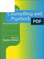 Introduction To Councelling&psychotherapy The Essential Guide Palmer S PDF