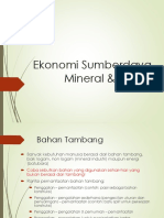 Ekonomi Sumberdaya Mineral & Energi
