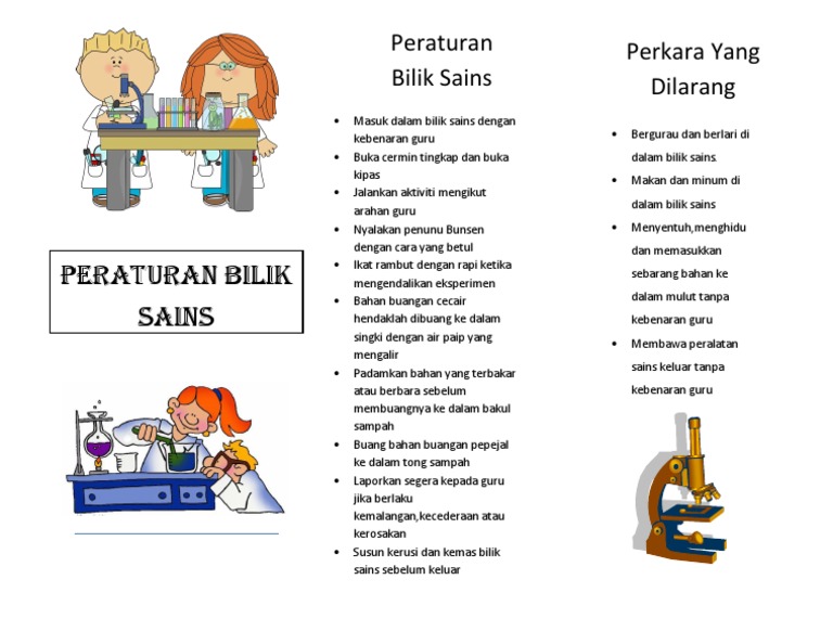 Peraturan Bilik Sains Pdf