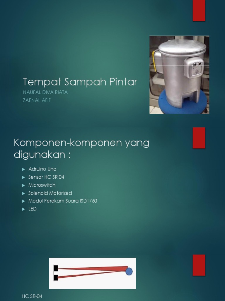 Tong sampah pintar  pptx  Tong sampah pintar  pptx