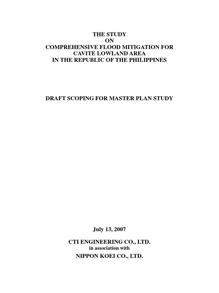 Cavite Lowland Flood Mitigation Study | PDF | Flood | Emergency Management