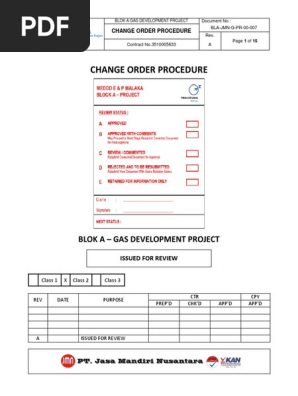 Change Order Procedure