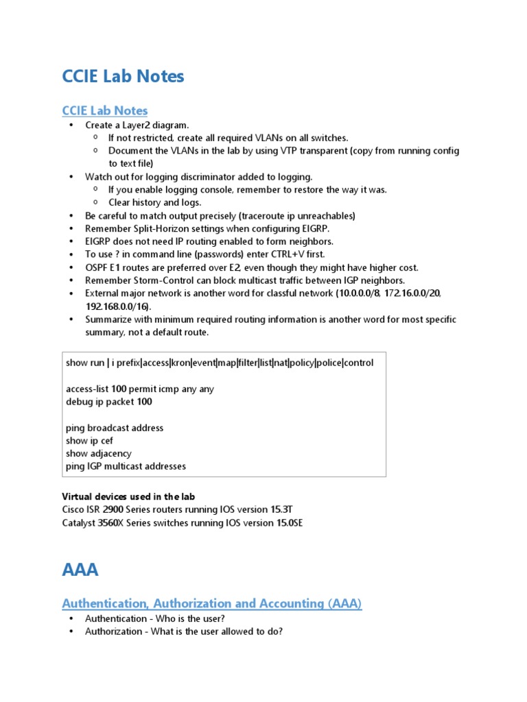 Cisco Lab Exersies | PDF | Radius | Ip Address