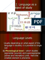 Topic 2 - Language Levels