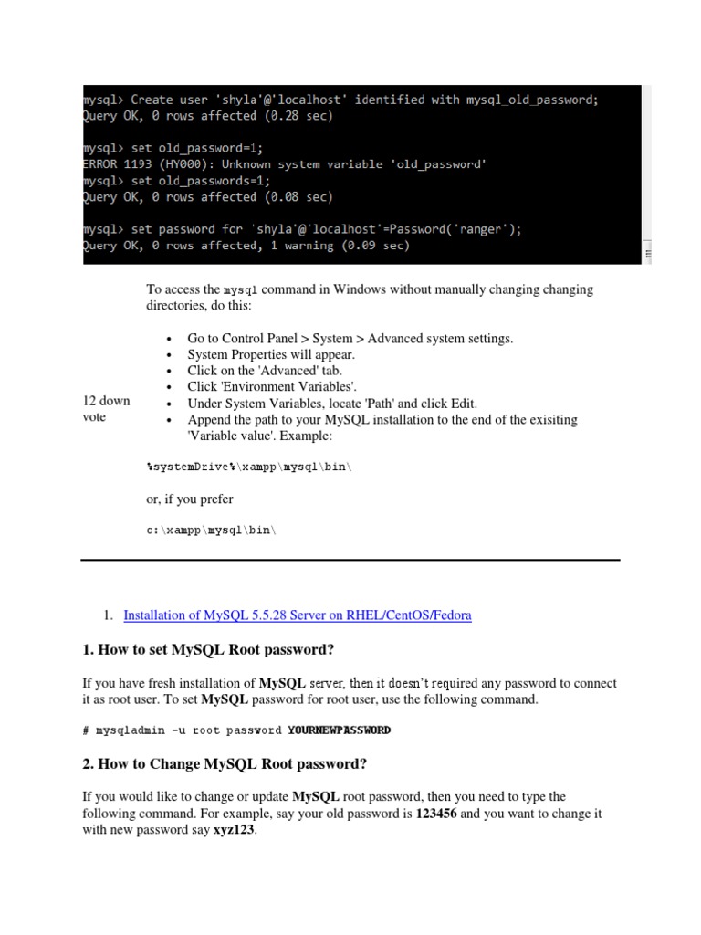 Mysql Admin | My Sql | Superuser