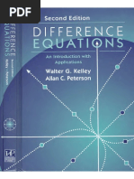 Difference Equations An Introduction With Applications 2 Ed - Kelley, Peterson