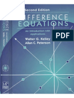 Difference Equations An Introduction With Applications 2 Ed - Kelley, Peterson