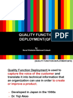 Quality Function Deployment (QFD) : By: Nurul Wahidah Mahmud Zuhudi