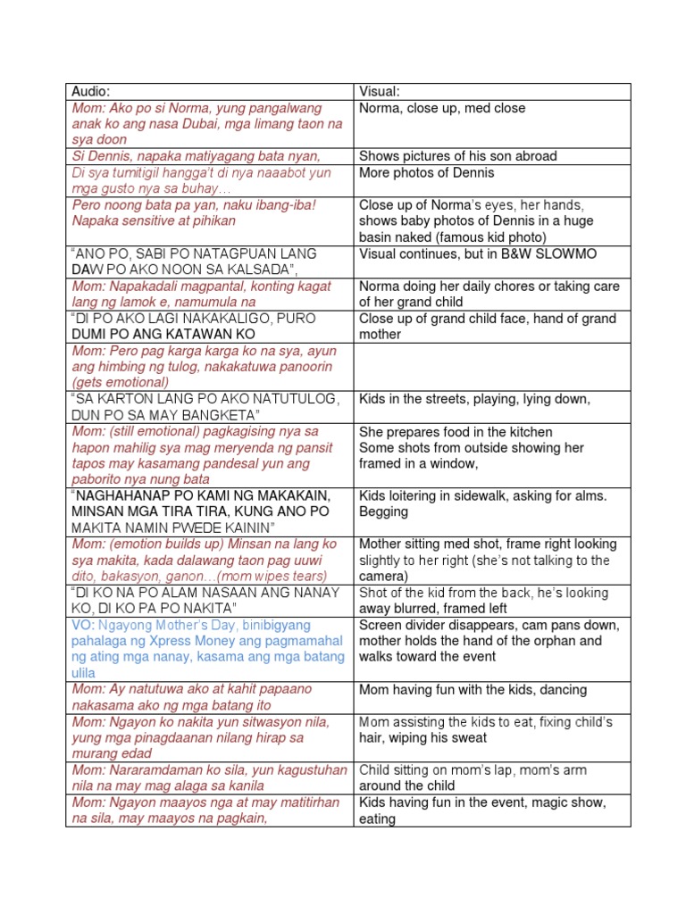 Film Script Tagalog | PDF