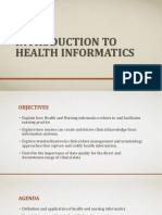 Introduction to Health Informatics