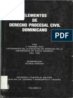 Elementos de Derecho Procesal Civil Dominicano Tomo II