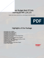 Summer Budget Best of Italy With SOTC Holidays