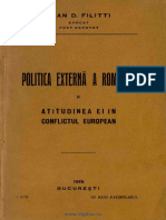 FilittiDIoanPoliticaExternaARomaniei1914 1918p1