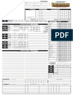 Pathfinder Character Sheet Fillable PDF