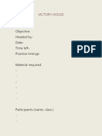 Task: Objective: Headed By-Date - Time Left - Practice Timings - Material Required - Participants (Name, Class)