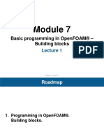 Basic Programming in OpenFOAM