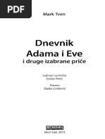 Mark Tven Dnevnik Adama I Eve