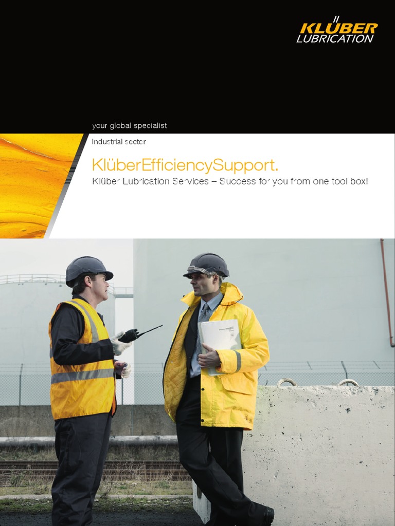 Kluber Lubrication Services PDF Lubricant Reliability Engineering