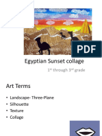 egyptian sunset collage