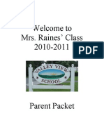 Parent Orientation Packet