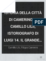 Istoria Della Città Di Camerino - Camillo Lili