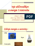 Zdroje Uhľovodíkov A Energia 3.tisícročia