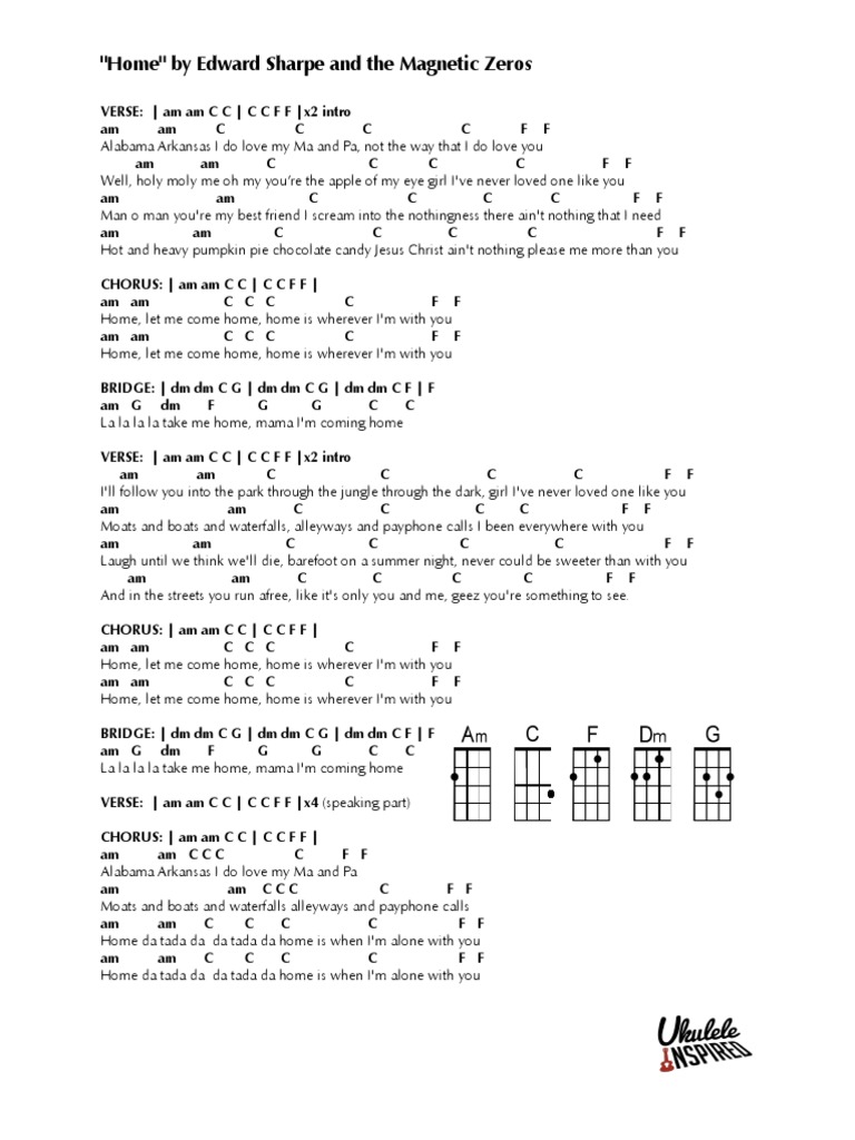 Home Is Wherever I M With You Uke Chords