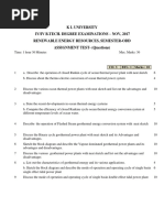 Assigment Test Questions RER 11OE426 New