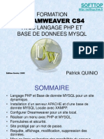 Formation Dreamweaver Cs4 PHP Mysql