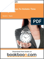 An Introduction To Holistic Time Management