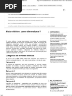 Motor Elétrico, Como Dimensionar_ - Mundo Da Elétrica