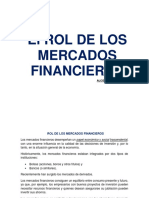 El Rol de Los Mercados Financieros