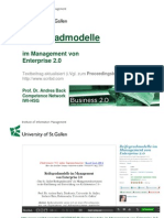 Präsentation - Reifegradmodelle Im Management Von Enterprise 2.0