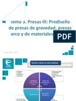 Presentación - M2T3 - Presas III-Prediseño de Presas de Gravedad, Presas Arco y de Materiales Sueltos