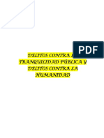 Trabajo de Delitos Contra La Tranquilidad Publica y Delitos Contra La Humanidad