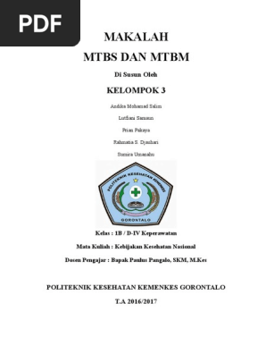 Makalah Mtbs Dan Mtbm