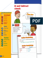 Add and Subtract Decimals