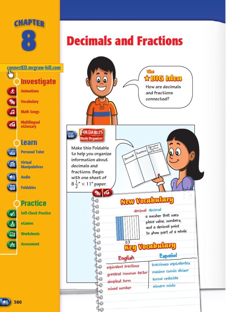Decimals and Fractions Overview | PDF | Fraction (Mathematics ...