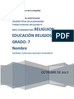 Trabajo de Religion Marina...