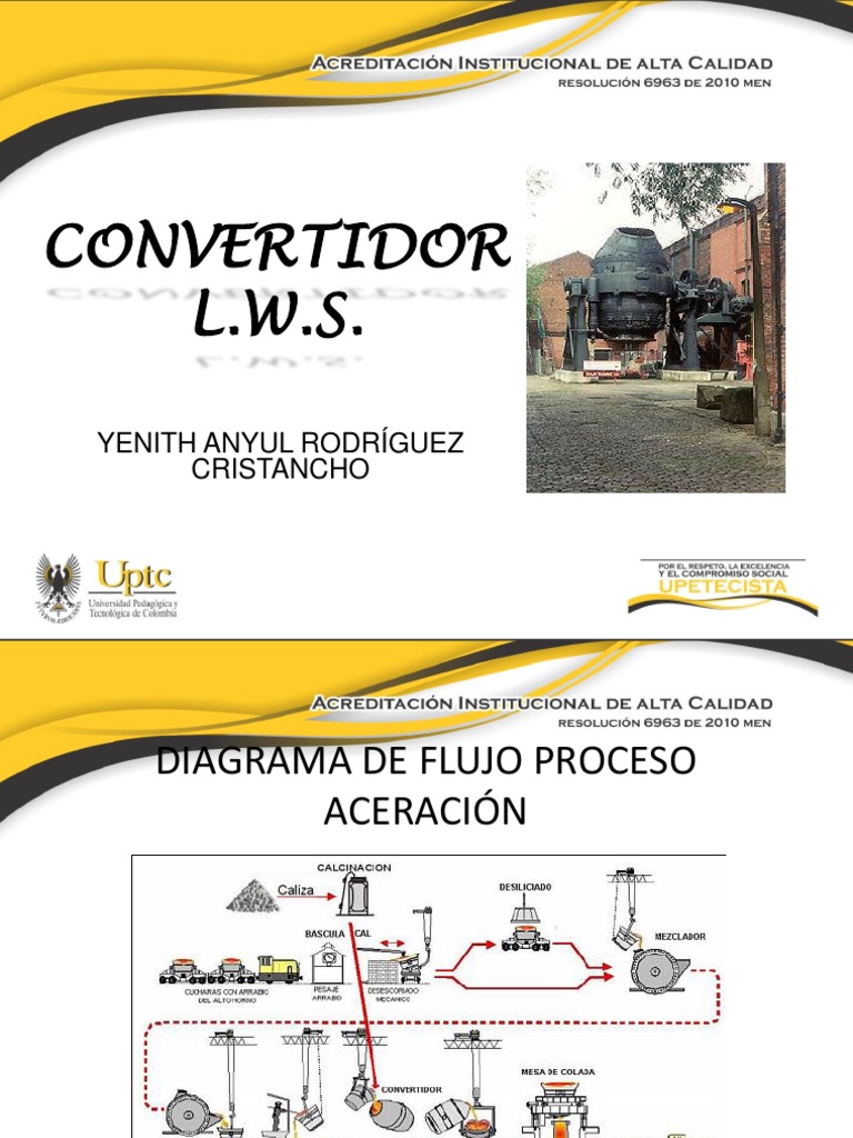 Convertidor L.W.S. | PDF | Arrabio | Materiales de construcción