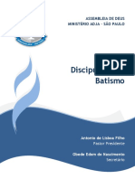 Capa Do Discipulado de Batismo