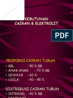 KEBUTUHAN  CAIRAN & ELEKTROLIT