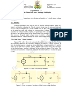 Experiment - 7 Single-Phase Half Wave Voltage Multiplier 7-1 Object