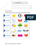 Prueba de Matemáticas II Semestre 2017 Kinder